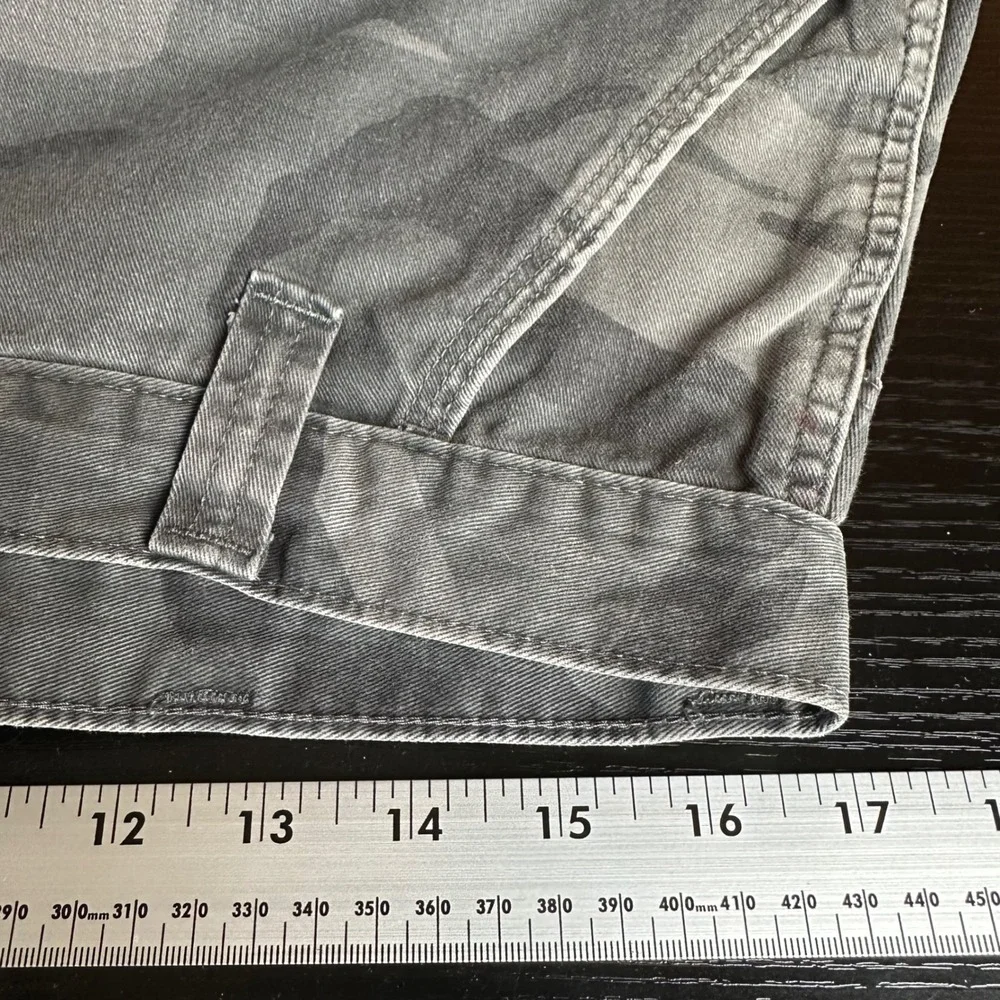 Wrangler Mens Camo Cargo Pants Straight Leg Distressed Camouflage Workwear Brown